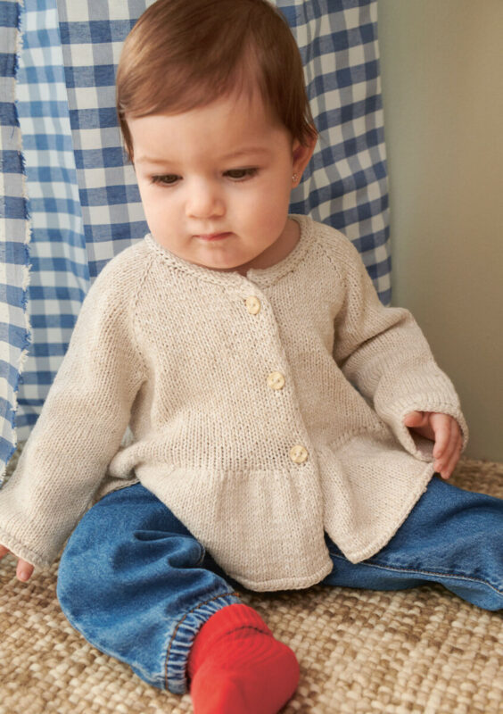 Dina Peplum Cardigan Baby